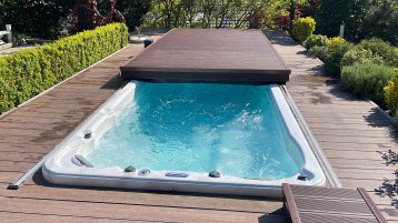 Deck coulissant Spa de nage