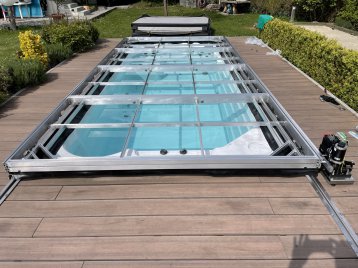 Deck coulissant Spa de nage