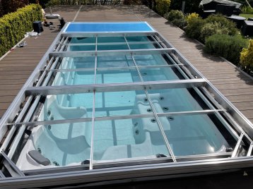 Deck coulissant Spa de nage