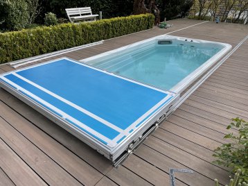 Deck coulissant Spa de nage