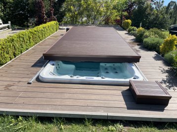 Deck coulissant Spa de nage